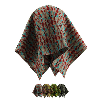 Artistieke stof Keymer Solo, ontworpen door Christie van der Haak, met abstract patroon in 20 kleuropties, 67% polyester, brandvertragend.