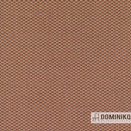 Kvadrat Serpentine wollen bekledingsstof met dikke garen en dynamische textuur in oranjebruine tint