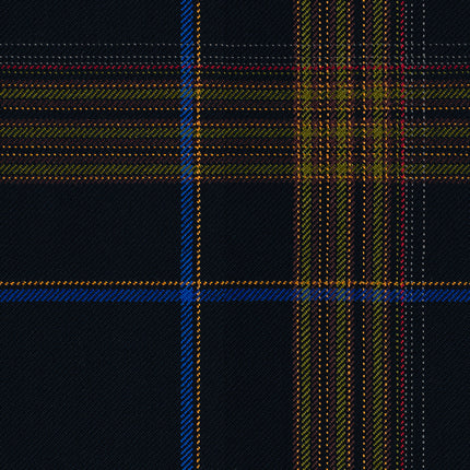 Maharam - Mingled Plaid - 466364.005 Ebony