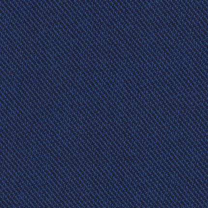 Rohi - Onda - 02115.13 Cobalt wol stof meubelbekleding, diagonaal patroon, premium interieurtextiel.