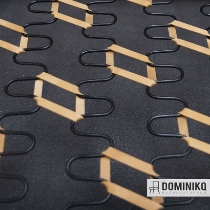 Bankveer zigzagveer met nosagklemmen, staaldikte 3,8mm, geschikt voor houtbevestiging. Op maat beschikbaar, inclusief standaard leveringsopties.