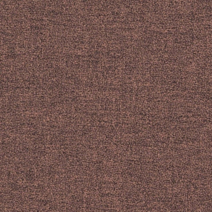 Camira Fabrics X2 AK038 geometrische stof met gesloten lus van gerecycled polyester, bruine tint, vergelijkbaar met bouclé textuur.