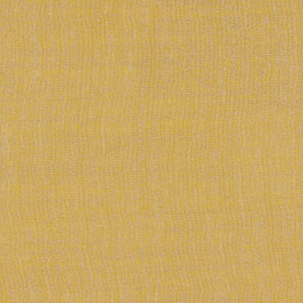 Gele Aristide Demi gordijnstof in Buttercup, bekend om zijn speelse, volwassen uitstraling en mooie, gladde hang. Hoogwaardig en betaalbaar.