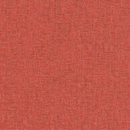 Hoogwaardige decoratieve stof Vescom Fuga in warm oranjerood, 100% polyester met subtiel fijne textuur voor diepte in elk interieurontwerp.