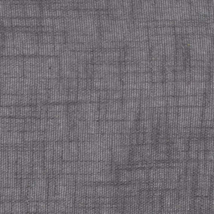 Grijze semi-transparante gordijnstof uit de Aristide Hunky Dory collectie, geïnspireerd door David Bowie's muziek, gemaakt van polyester en linnen.