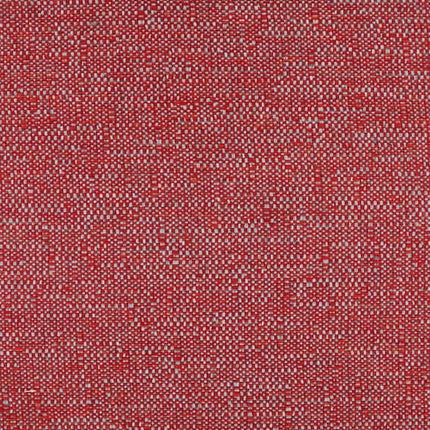 Rode meubelstof van Aristide, collectie 'John', gemaakt van polyester, modacryl en katoen. Frisse en gemêleerde kleuren voor interieurdesign.