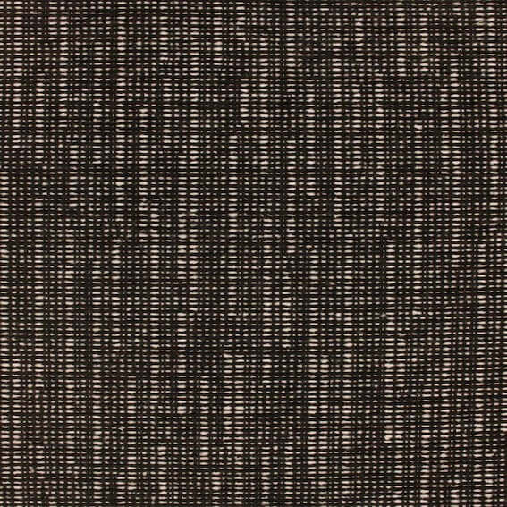 Zwarte wafelstructuur stof uit de Leon collectie van Aristide, met zijdezachte textuur en artistieke uitstraling, gemaakt van polyester.