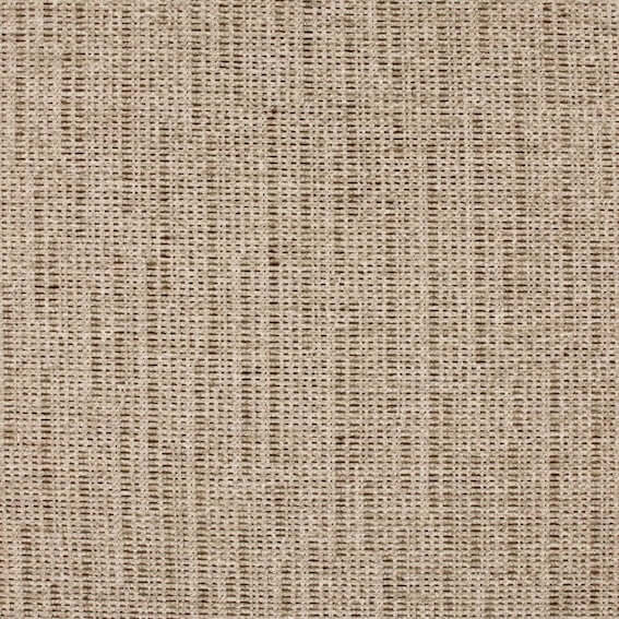 Stijlvolle Leon meubelstof van Aristide met subtiele wafelstructuur in zachte amandelkleur, zijdeachtige textuur, gemaakt van polyester.