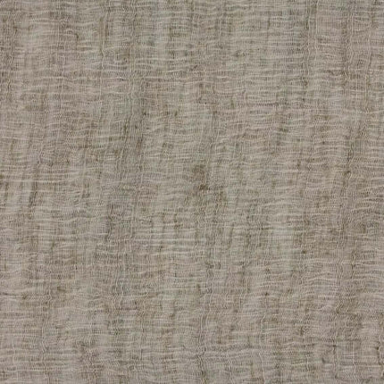 Linnen uitstraling gordijnstof uit de Linda-collectie van Aristide in amandelkleur, semi-transparant, ideaal voor lichtinval.