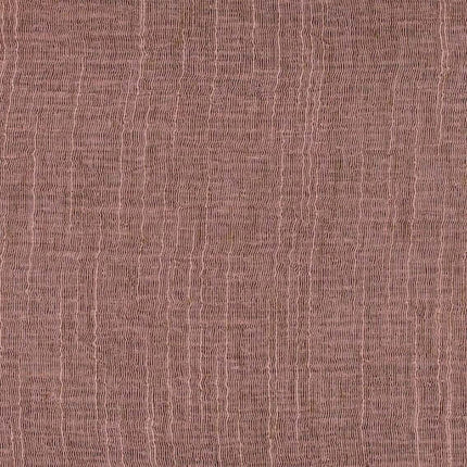 Close-up van Aristide Linda 389 koperkleurige gordijnstof met semi-transparante linnen look, ideaal voor sfeervolle raamdecoratie.