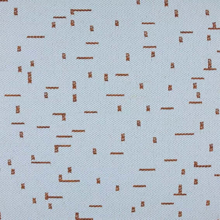 Aristide Urania 601 stof met geometrisch patroon in poederblauw, minimalistisch design met subtiele streepjes voor interieurdecoratie.