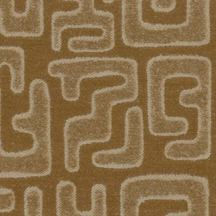 Close-up van Aristide Nido stof met organisch ontwerp in hazel kleur, stevige kwaliteit en slijtvastheid, geschikt voor stijlvolle interieurs.