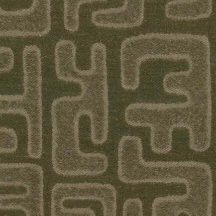 Stof Nido van Aristide in bosgroen met organisch patroon, design meubelbekleding, slijtvast en van hoogwaardige kwaliteit.