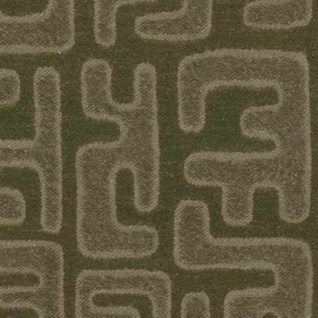 Stof Nido van Aristide in bosgroen met organisch patroon, design meubelbekleding, slijtvast en van hoogwaardige kwaliteit.