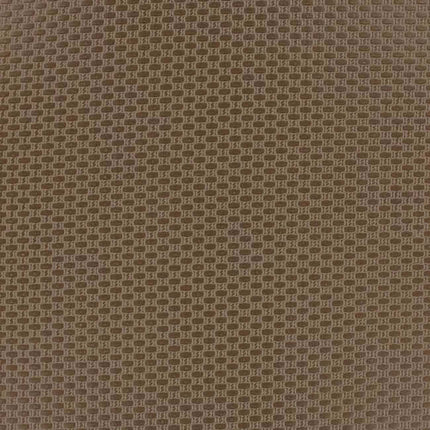 Close-up van donkerbruin geweven textuur van de Aristide Rotan 270 Chocolate stof, ideaal voor moderne interieurontwerpen.