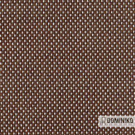 Weefselpatroon van Vyva Fabrics' Extex Alpine stof in de kleur Cairn Pumice, bekend om duurzaamheid en lichtechtheid.