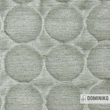 Stofpatroon Vyva Fabrics Extex Ensõ EE05 Shaku met subtiele Japanse inspiratie en hoge slijtvastheid in serene groene tinten.