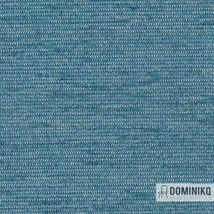 Vyva Fabrics Extex Mull EM20 in Peacock kleur. Luxe chenille stof, duurzaam, licht bestendig, REACH-gecertificeerd, ftalaatvrij.