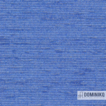 Extex Mull EM26 Royal chenille stof van Vyva Fabrics, blauw met lage pool, luxe, slijtvast en lichtecht