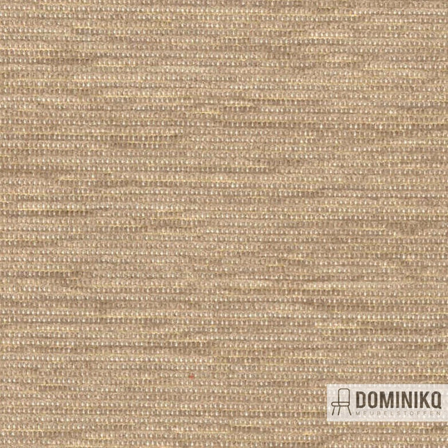 Vyva Fabrics Extex Mull EM31 Taupe chenille stof met lage pool, luxueus en onderhoudsvriendelijk, licht bestendig en slijtvast.