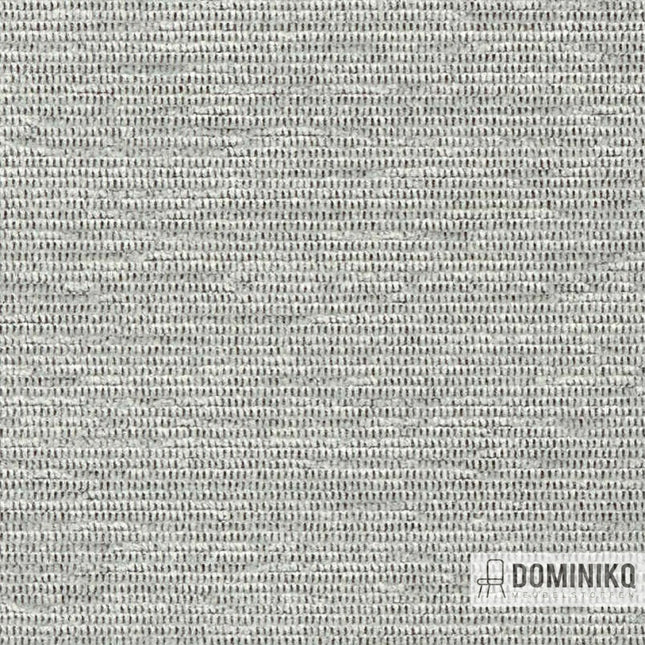 Vyva Fabrics Extex Mull EM34 Platinum chenille stof in lichtgrijze kleur, luxueus en onderhoudsvriendelijk, phthalate-vrij