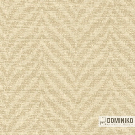 Textuur van Vyva Fabrics - Extex Plume EP01 - Wren stof met fluweelachtige finish en veermotief, ideaal voor tuinmeubels.