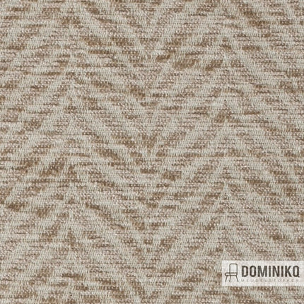 Stofpatroon van Vyva Fabrics Extex Plume EP05 Falcon met geweven verenmotief, ideaal voor tuinmeubels en waterafstotend.