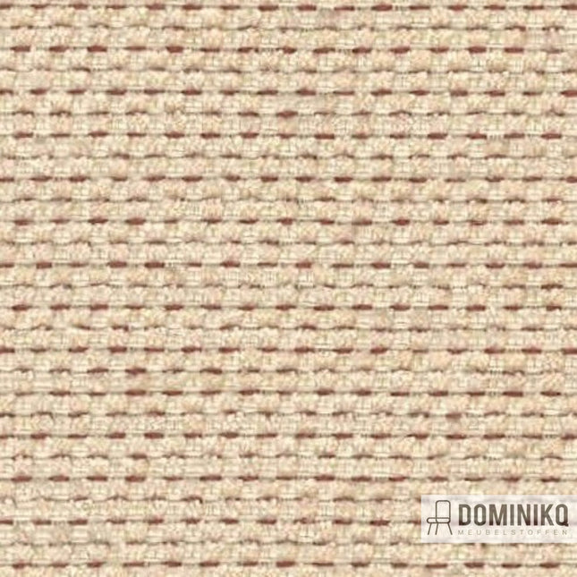 Luxe chenille stof van Vyva Fabrics, Extex Spice - ES15, met natuurlijke, gemêleerde en getufte structuur in sisal kleur.