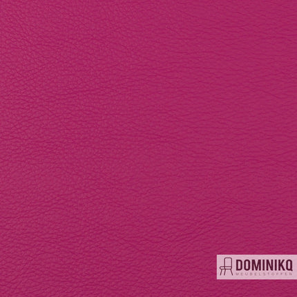 Vyva Fabrics Popolare 4247 Paloma kunstleer in felle kleur, duurzaam en lederachtig, perfect voor meubels en interieurontwerp.