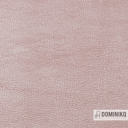 Vyva Fabrics kunstleer 'Popolare' in kleur Rosa, hoogwaardig en slijtvast, imiteert leder, duurzaam en verkrijgbaar in 56 kleuren.