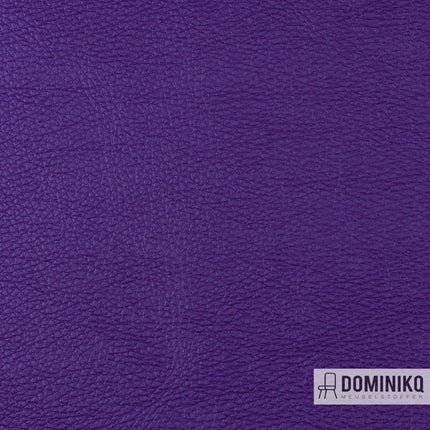 Paars kunstleer Popolare van Vyva Fabrics, zacht en duurzaam met de look van echt leer, ideaal voor interieurprojecten.