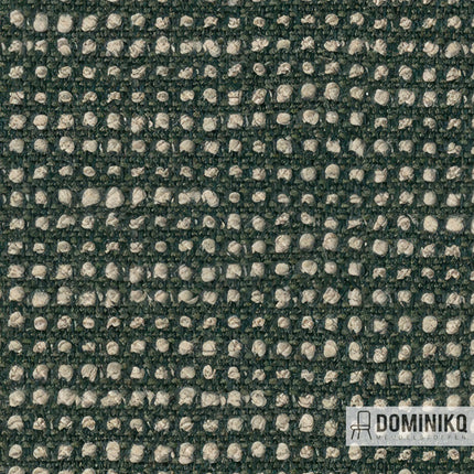 Sunbrella Slow 19106 SF Fern, geweven stof met gerecycled garen, geschikt voor binnen- en buitengebruik, mosgroen, lichtecht en gecertificeerd.