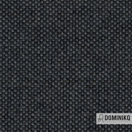 Donkergrijze Sunbrella Source stof, gerecycled acryl met unieke textuur. Ideaal voor duurzame interieurs. Veilig en gecertificeerd.