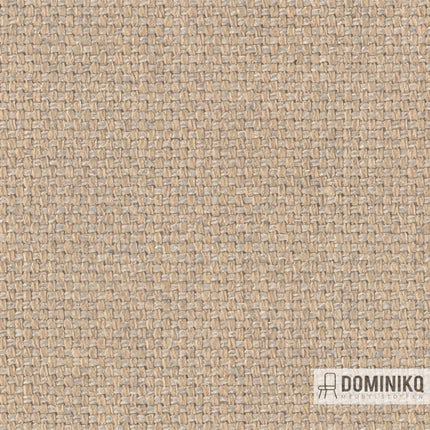 Sunbrella Source Epicea stof met gerecyclede garens, unieke beige textuur, OEKO-TEX, GREENGUARD Gold en REACH gecertificeerd.