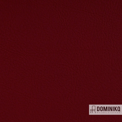 Valencia luxe kunstleer met verfijnde textuur in rode kleur, ideaal voor interieurtoepassingen, Vyva Fabrics