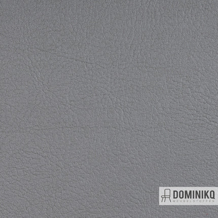 Valencia kunstleer in zilver, luxe textuur, ideaal voor interieurtoepassingen, slijtvast en brandveilig, Vyva Fabrics.