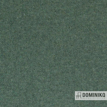 Mint groene meubelstof 'Facet' gemaakt van gerecycled garen, duurzaam en slijtvast, ideaal voor natuurliefhebbers.