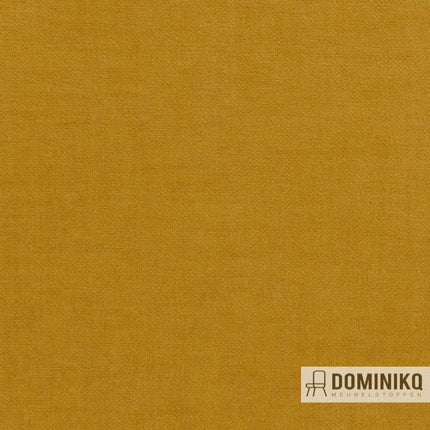 Aristide Arthur II 350 Ochre meubelstof, Aquaclean-technologie, duurzame stof voor intensief gebruik in 53 kleuren.