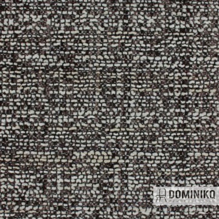 Ruw geweven meubelstof Aristide Brutus 265 Fudge, met sterke brutale uitstraling, materiaalsamenstelling acryl, polyester, viscose.