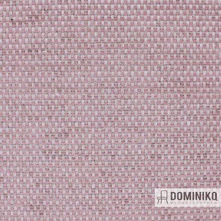 Geweven meubelstof Aristide César in Rose Dust kleur, uitgerust met Aquaclean technologie voor gemakkelijke reiniging.