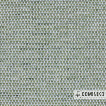 Aristide César 725 Granny Smith geweven meubelstof met Aquaclean technologie, in groen tint, zonder watermerk Dominikq Meubelstoffen.