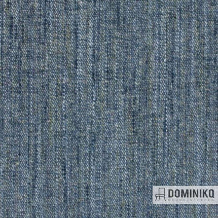 Moderne meubelstof Aristide Planet 610 Sky in blauwe tinten, duurzaam en vlekwerend, onderdeel van de CRYPTON collectie.