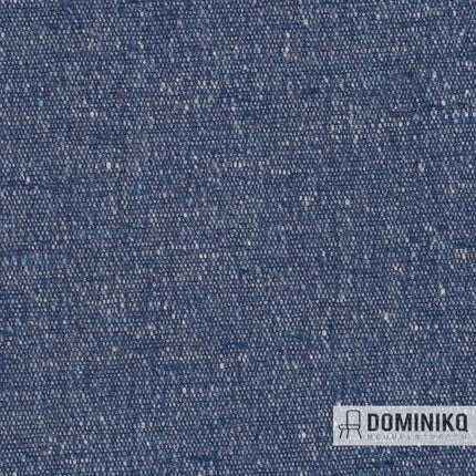 Blauwe meubelstof Alchemy CF1012 van Bute Fabrics met subtiele spikkels, ideaal voor veelzijdig interieurgebruik.