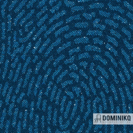 Kin CF1115 Rothesay stof uit Bute Fabrics collectie, jacquard meubelstof in blauw met slijtage- en lichtbestendigheid.
