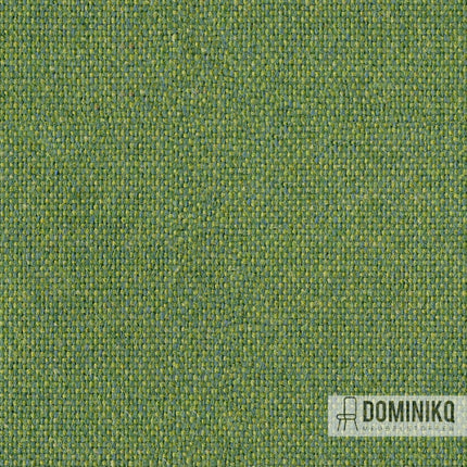 Camira Fabrics Main Line Flax Tufnell groene stof, duurzame vlamvertragende meubelstof met natuurlijke linnen vezels.
