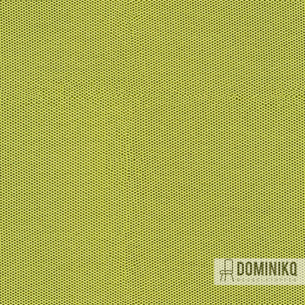 Close-up van Camira Fabrics - Sprint PS026 Energy stof met sportieve dynamiek, ideaal voor meubel- en paneelstoffen, groene tint.