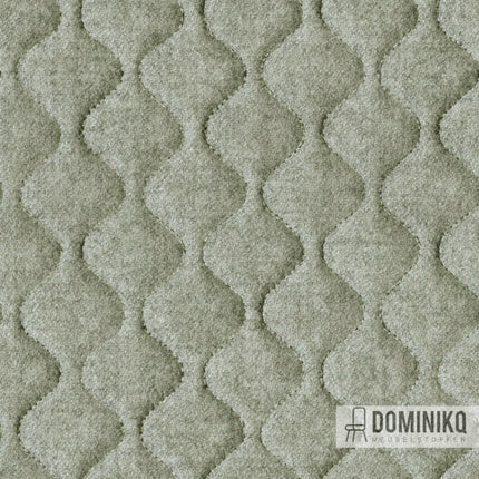 Camira Fabrics Synergy Quilt Hourglass stof, grijze gewatteerde textuur met schuim en watten, 95% wol, QSH08 Serendipity design