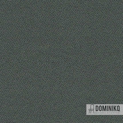 Textuur van Camira Fabrics Xtreme Krabi meubelstof in donkergrijs, gemaakt van 100% gerecycled polyester, ideaal voor ronde vormen.