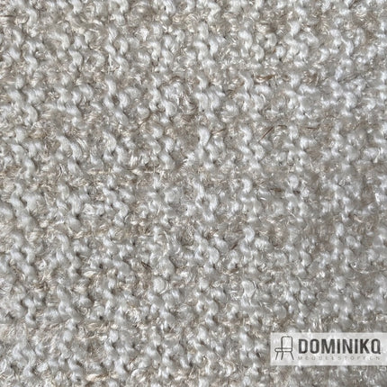 Gedetailleerd close-up van Casal Aiguille bouclé stof met katoen, rayon, wol, linnen en acryl, geschikt voor gordijnen of meubelstoffering.