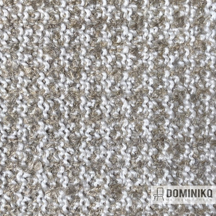 Casal Aiguille 73 Calcaire woonstof met grove bouclé textuur, geschikt voor gordijnen en meubelstoffering.